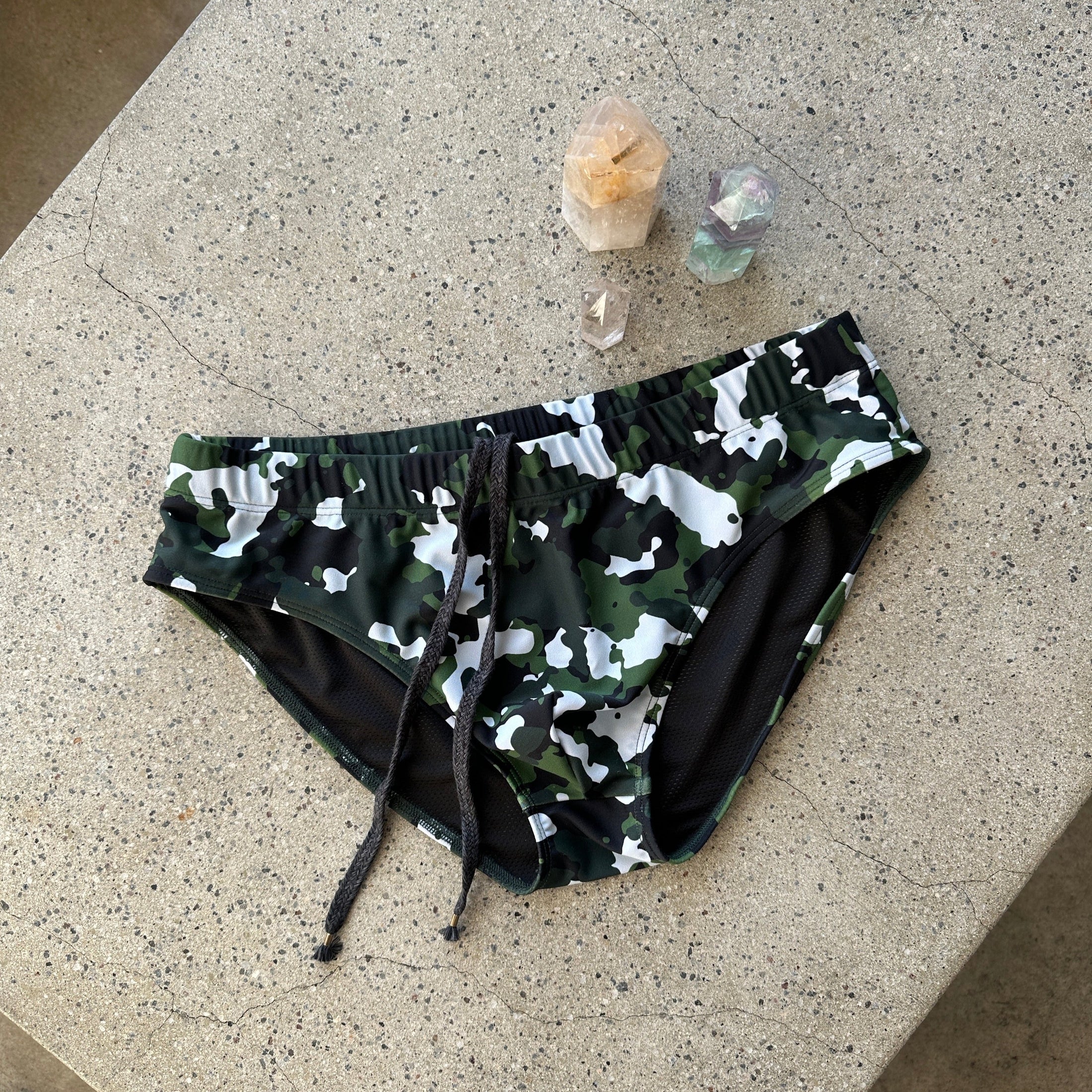 CAMO COMMANDO SWIM BRIEF