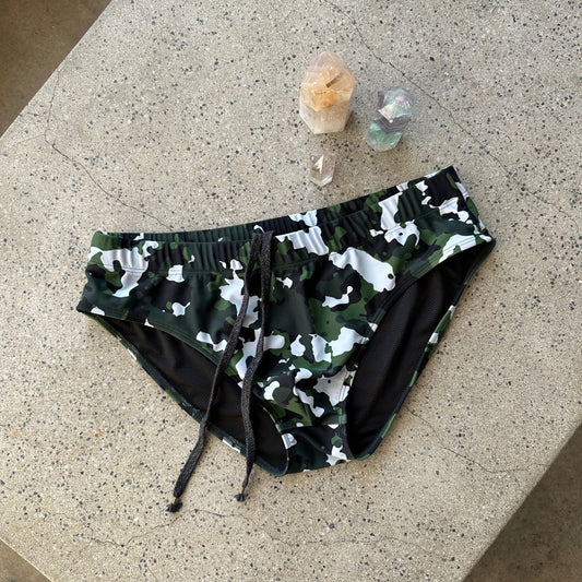 CAMO COMMANDO SWIM BRIEF