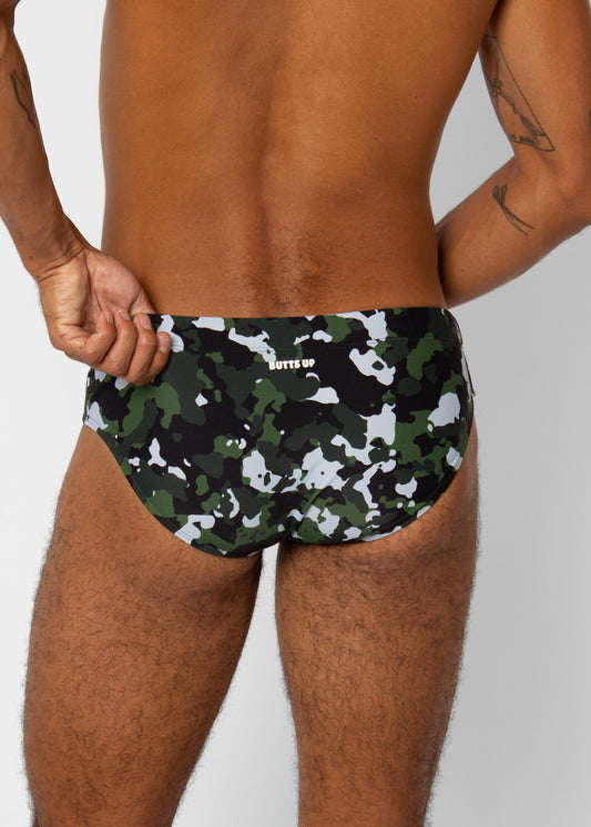 CAMO COMMANDO SWIM BRIEF